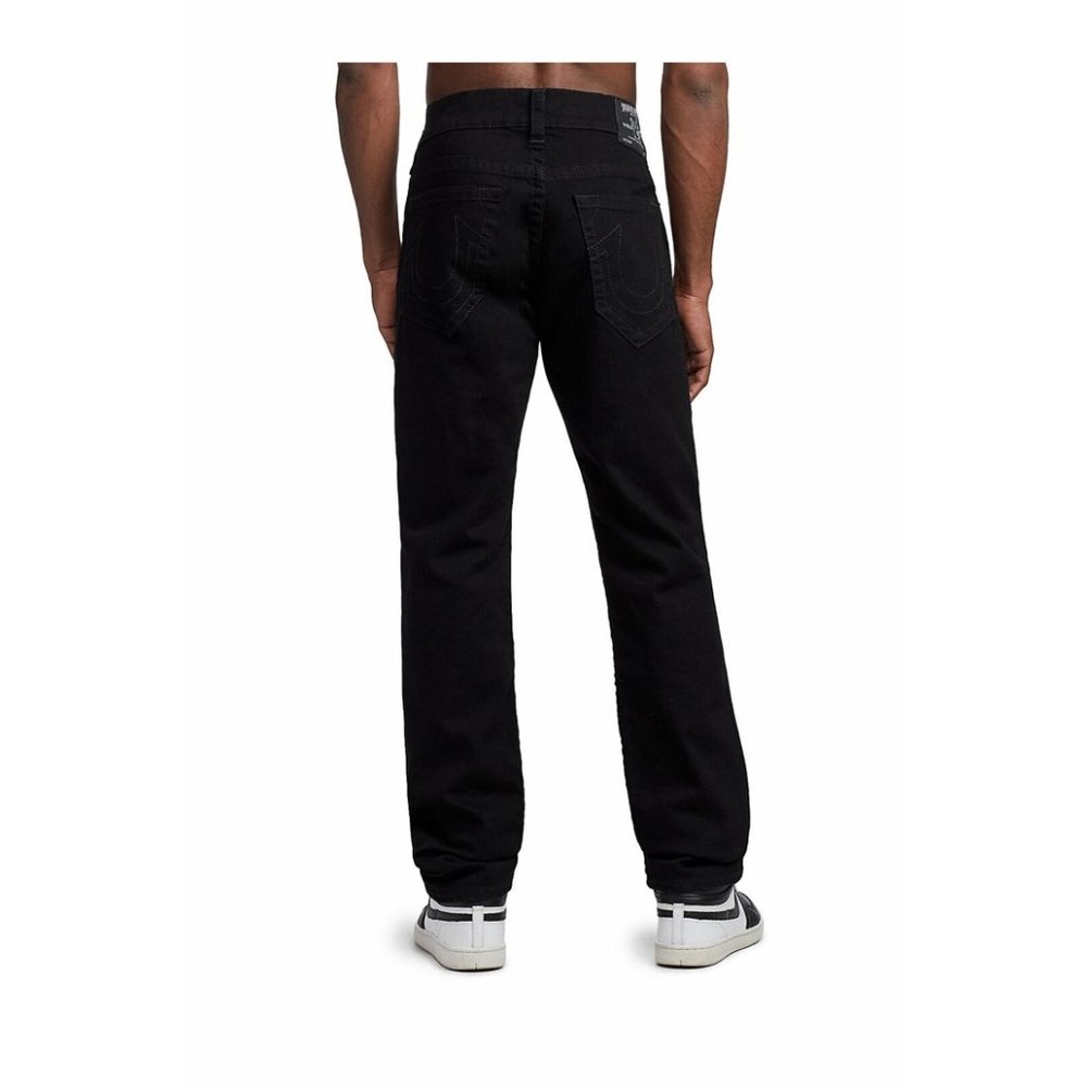 True Religion Men's Geno Slim Fit Stretch Jeans in Body Rinse Black - Picture 4 of 5
